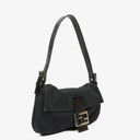 Fendi Baguette Black Neoprene Shoulder Bag