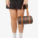 Celine Macadam Coated Canvas Boston Bag