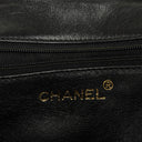 Chanel Vintage CC Diamond Black Quilted Lambskin Tassel Bag