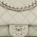 Chanel East West Quilted Leather Flap Bag With Silver-Tone Hardware