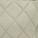 Chanel East West Quilted Leather Flap Bag With Silver-Tone Hardware