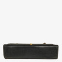 Chanel Medium Classic Double Flap Bag Black Quilted Jersey With 24K Gold-Plated Hardware