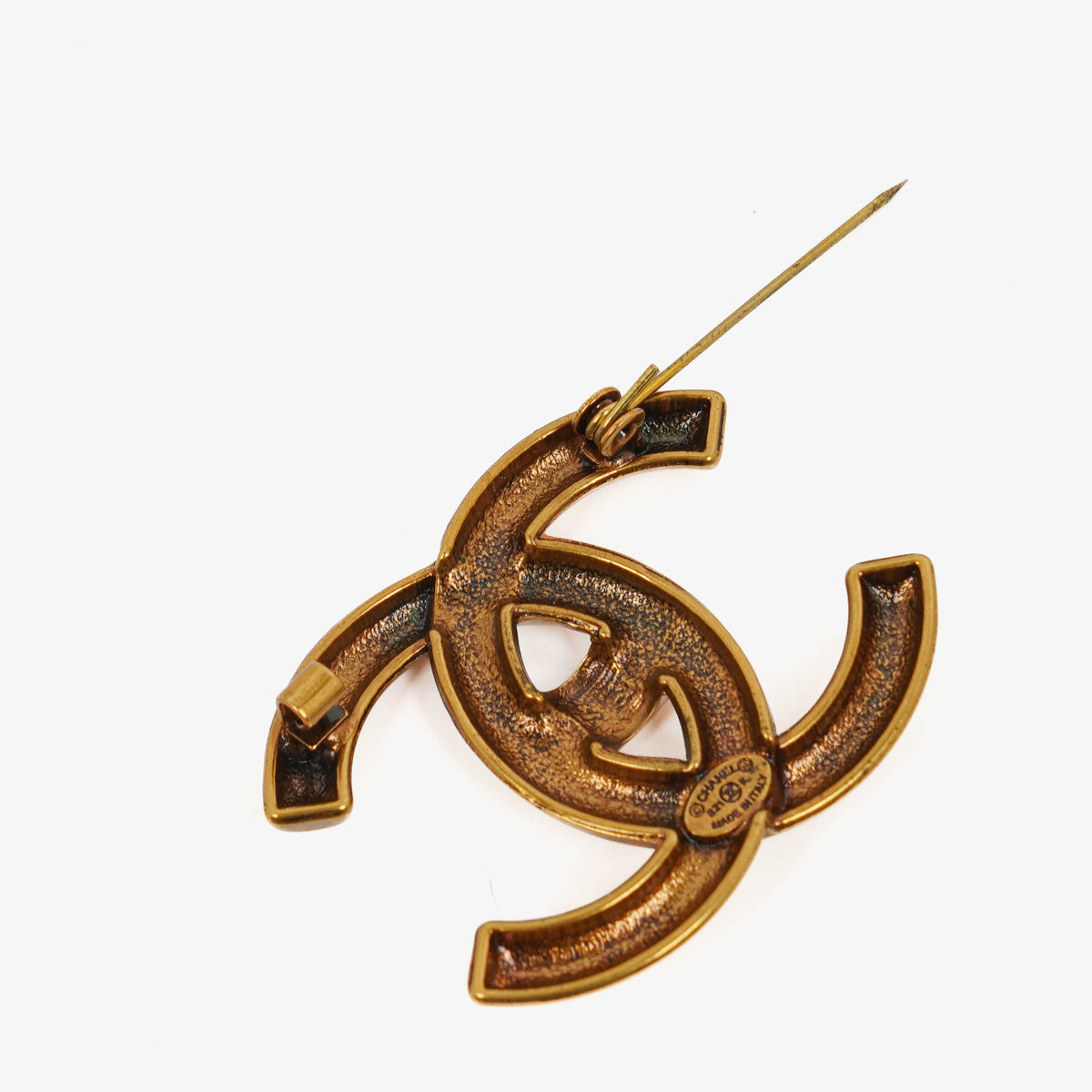 Chanel Interlocking CC Coco Mark Brooch