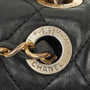 Chanel Soft Elegance Black Calfskin Quilted Flap Bag