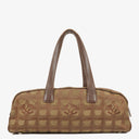 Chanel Beige New Travel Line Nylon Mini Boston Bag