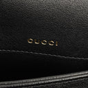 Gucci Black And White Leather/Shearling Horsebit 1955 Shoulder Bag