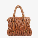 Miu Miu Matelasse Leather Tote Bag