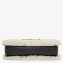 Gucci Black And White Leather/Shearling Horsebit 1955 Shoulder Bag