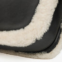 Gucci Black And White Leather/Shearling Horsebit 1955 Shoulder Bag