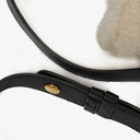 Gucci Black And White Leather/Shearling Horsebit 1955 Shoulder Bag