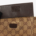 Gucci GG Beige/Green Monogram Canvas Belt Bag