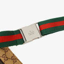 Gucci GG Beige/Green Monogram Canvas Belt Bag