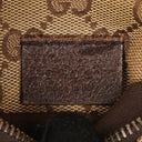 Gucci GG Beige/Green Monogram Canvas Belt Bag