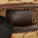 Gucci GG Beige/Green Monogram Canvas Belt Bag