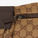 Gucci GG Beige/Green Monogram Canvas Belt Bag
