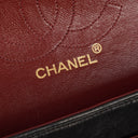 Chanel Vintage Medium Classic Double Flap Bag Black Quilted Leather 24K Gold-Plated Hardware