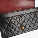 Chanel Vintage Medium Classic Double Flap Bag Black Quilted Leather 24K Gold-Plated Hardware