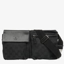 Gucci GG Black Monogram Canvas Belt Bag
