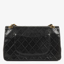 Chanel Vintage Medium Classic Double Flap Bag Black Quilted Leather 24K Gold-Plated Hardware
