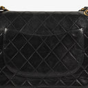 Chanel Vintage Medium Classic Double Flap Bag Black Quilted Leather 24K Gold-Plated Hardware