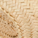 Loewe Neutral/Yellow Raffia Basket Bag