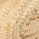 Loewe Neutral/Yellow Raffia Basket Bag