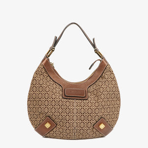 Loewe Anagram Canvas New Road Hobo Bag