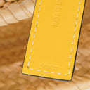 Loewe Neutral/Yellow Raffia Basket Bag