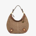 Loewe Anagram Canvas New Road Hobo Bag