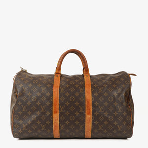 Louis Vuitton Keepall 50 Monogram Canvas Travel Bag