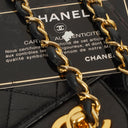 Chanel Vintage Medium Classic Double Flap Bag Black Quilted Leather 24K Gold-Plated Hardware
