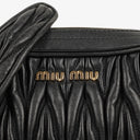 Miu Miu Matelasse Nero Leather Shoulder Bag
