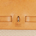 Hermes Herbag MM Vache Hunter Criss Viking Ecru Beige Naturel 2 Way Shoulder Bag