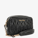 Miu Miu Matelasse Nero Leather Shoulder Bag