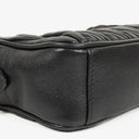 Miu Miu Matelasse Nero Leather Shoulder Bag