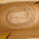 Loewe Neutral/Yellow Raffia Basket Bag