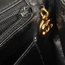 Chanel Single Flap Bag Black Quilted Patent Leather With 24K Gold-Plated Hardware