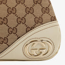 Gucci New Britt Beige Monogram Hobo Bag