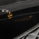 Chanel Single Flap Bag Black Quilted Patent Leather With 24K Gold-Plated Hardware