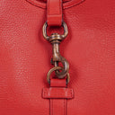 Gucci Jackie Bardot Red Leather Shoulder Bag