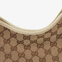 Gucci New Britt Beige Monogram Hobo Bag