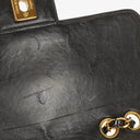 Chanel Single Flap Bag Black Quilted Patent Leather With 24K Gold-Plated Hardware