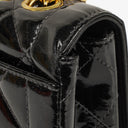 Chanel Single Flap Bag Black Quilted Patent Leather With 24K Gold-Plated Hardware