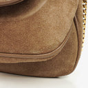 Gucci Beige Suede Blondie Small Crossbody Bag