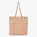 Chanel Surpique Leather Tote Bag