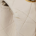 Chanel Small Classic White Quilted Lambskin Full Flap With 24K Gold-Plated Hardware