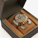 Seiko Spirit Chronograph White 10 Bar Water Resistant Stainless Steel Men's Watch