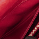 Chanel Large Red Chevron Quilted Calfskin Coco Handle Flap&nbsp;