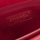 Chanel Large Red Chevron Quilted Calfskin Coco Handle Flap&nbsp;