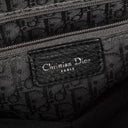 Christian Dior D Buckle Black Cannage Quilted Leather Handbag